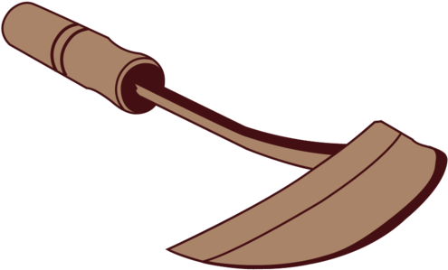 Hand Hoe Angle 33 - Illustration (1000x1010), Png Download