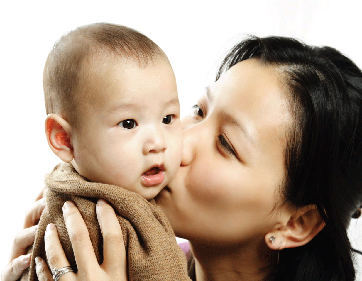 Virginia Association For Infant Mental Health Professional - Asian Mom With Baby (1365x1025), Png Download