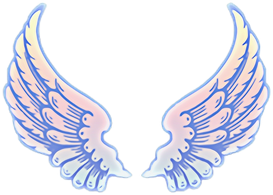 Alas Sticker - Angel Wings Aesthetic Transparent (1024x785), Png Download