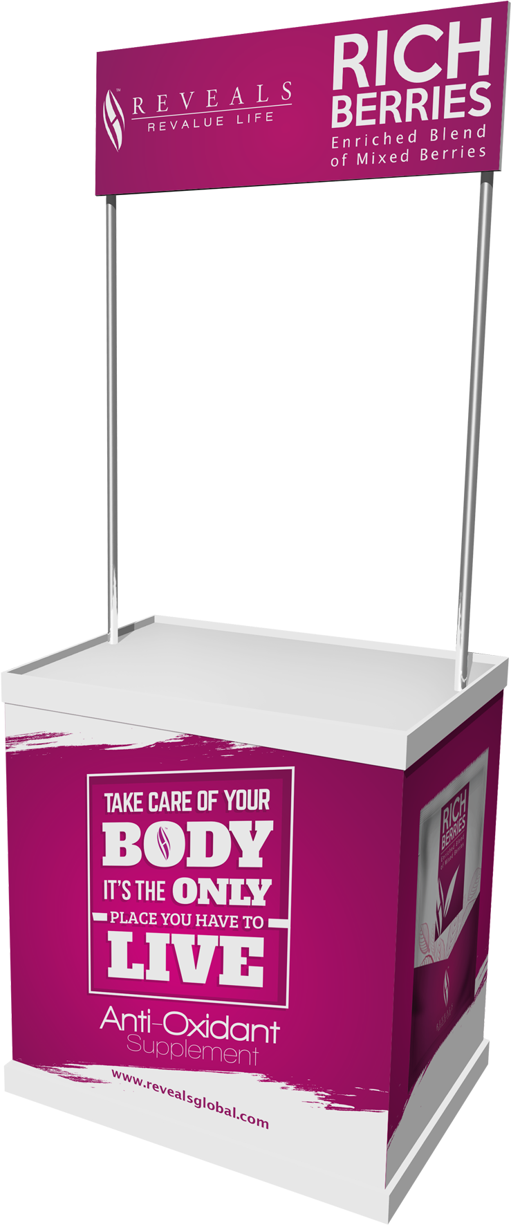 Rg Portable Booth - Box (1749x2096), Png Download