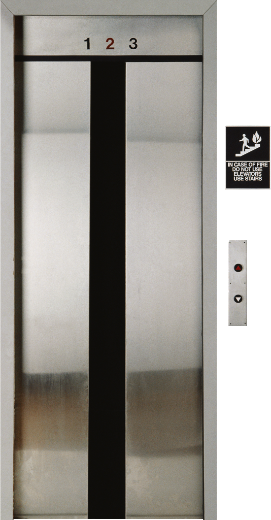Photo Liftdoorpartlyopen - Sliding Door (534x1024), Png Download