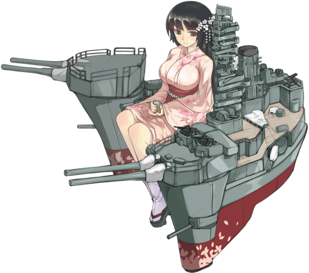 Warship Girls List Of Girls & General Game Thread [archive] - Japanese Battleship Fusō (800x800), Png Download