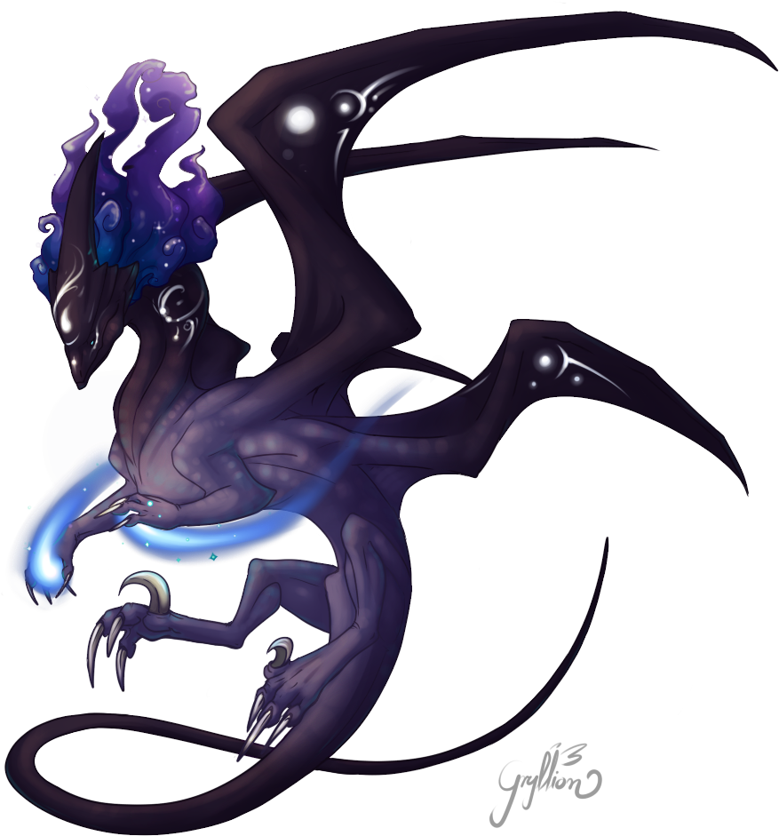 Dragon Of Void - Szkice Rysunki Łatwe Smoki (1000x1000), Png Download