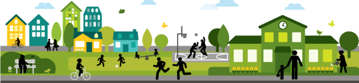 Neighborhood Png - Illustration (1160x271), Png Download