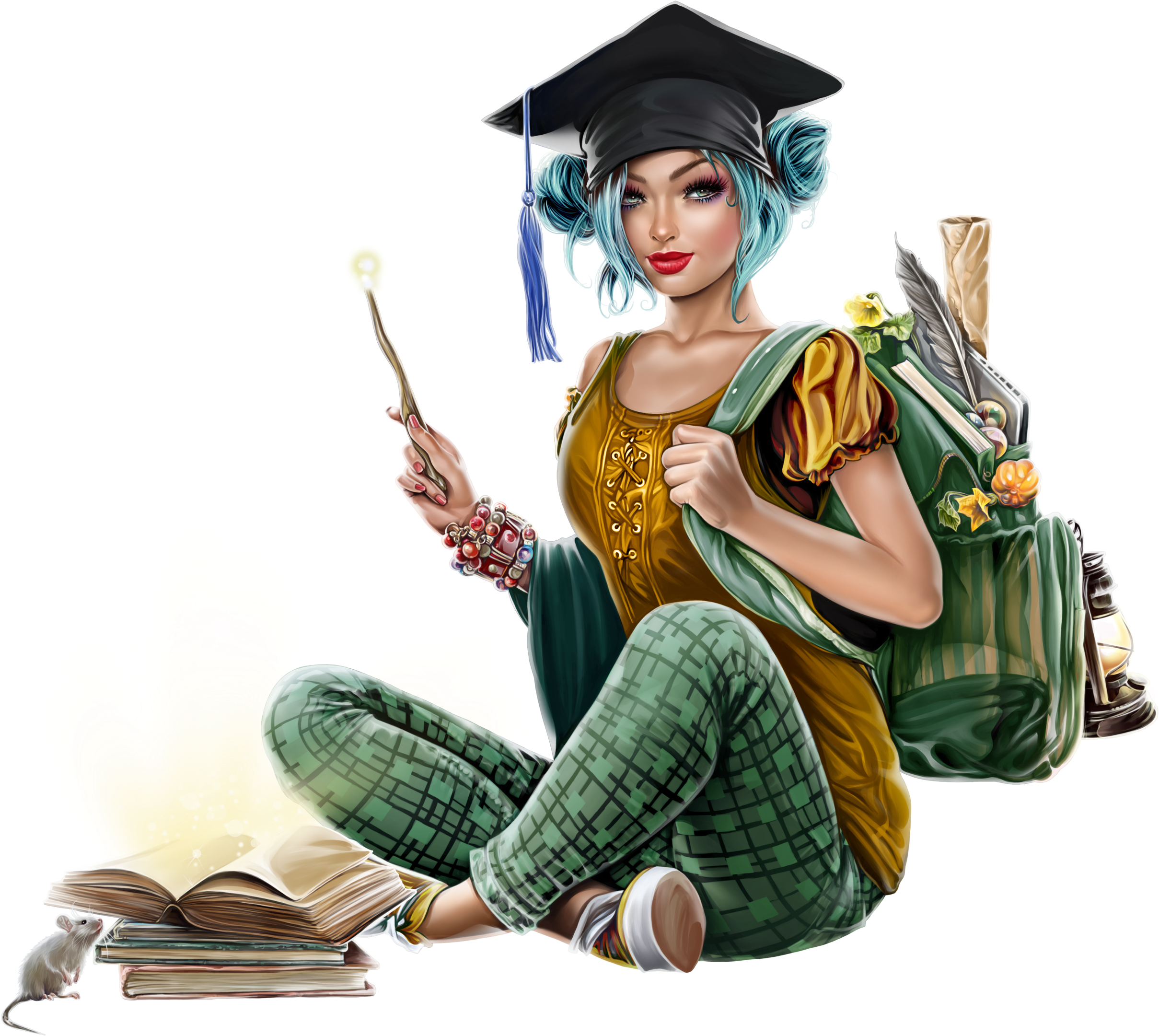 Tube, Clip Art, Illustrations - Graduation (2500x2500), Png Download
