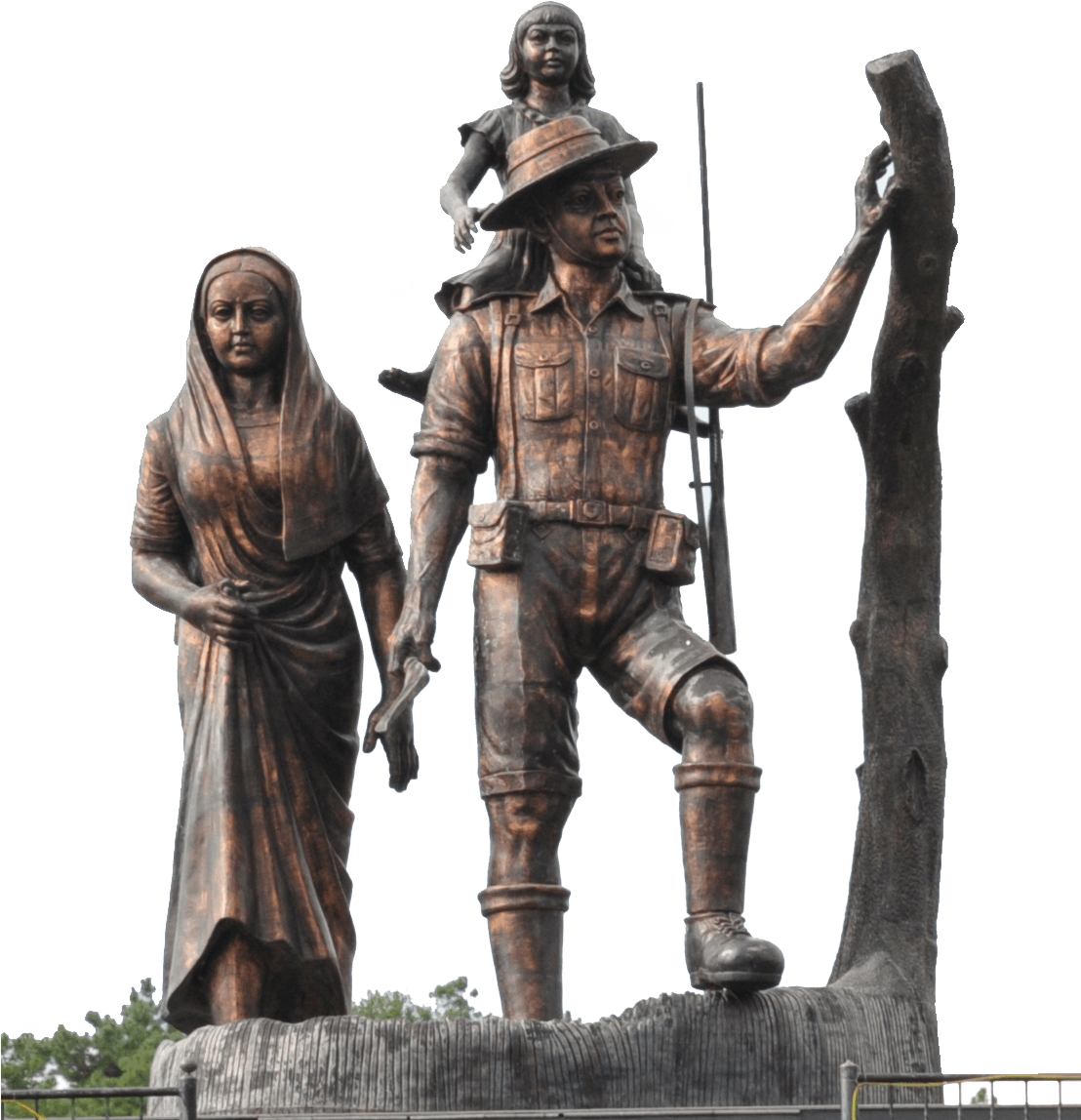 Assam Rifles Dhai Murti (1107x1236), Png Download