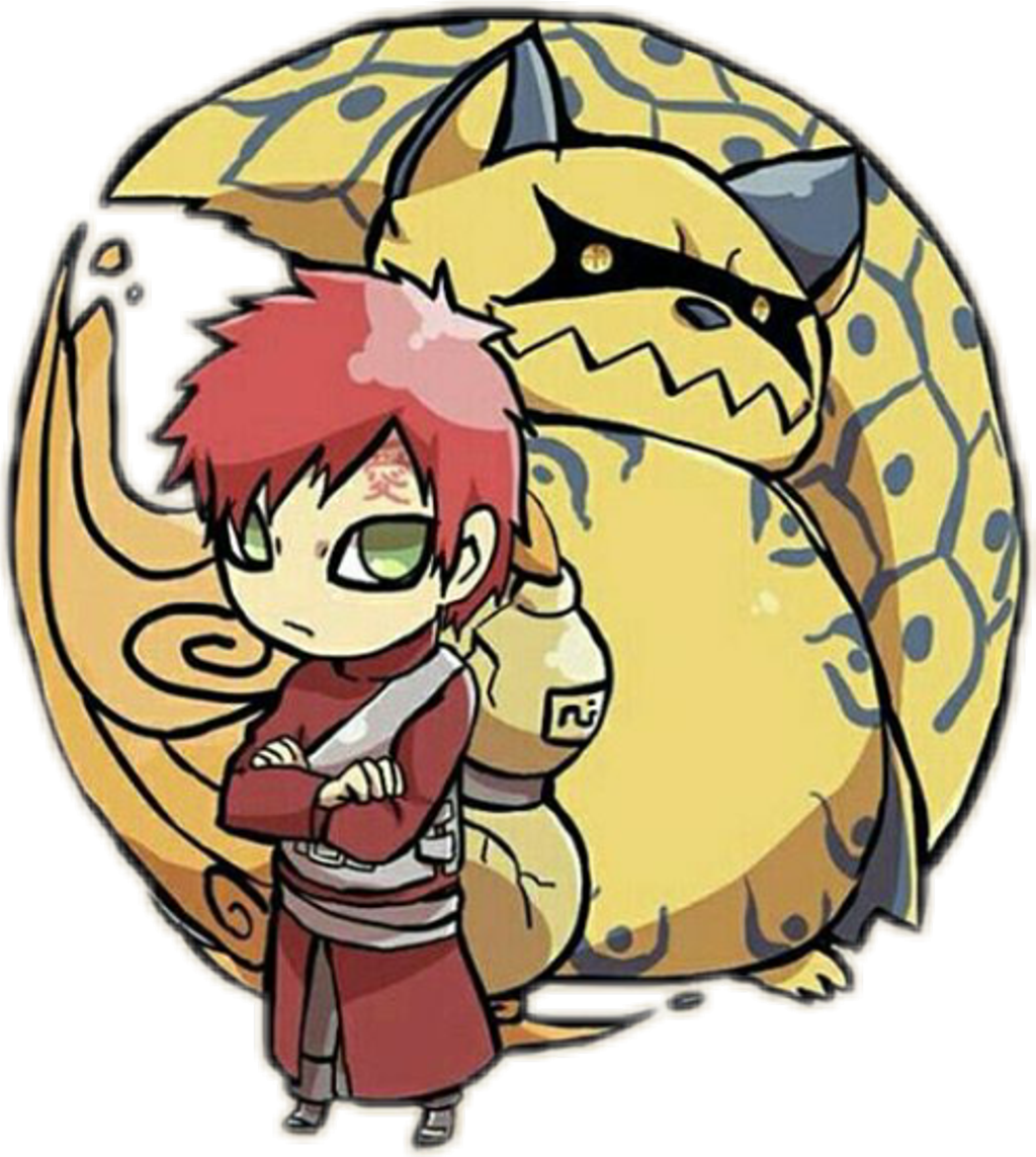Gaara Sticker - Bijuu Naruto (1024x1143), Png Download