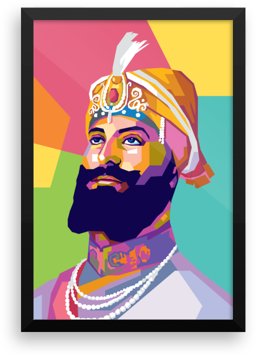 Guru Gobind Framed Print - Creative Arts (1000x1000), Png Download