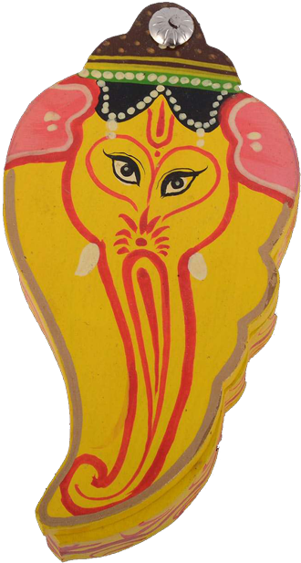 Ganesh Face Coin Holder - Illustration (500x750), Png Download