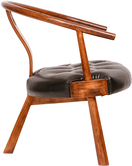 Maharaja Solid Wood Arm Chair In Walnut - Chair (700x700), Png Download