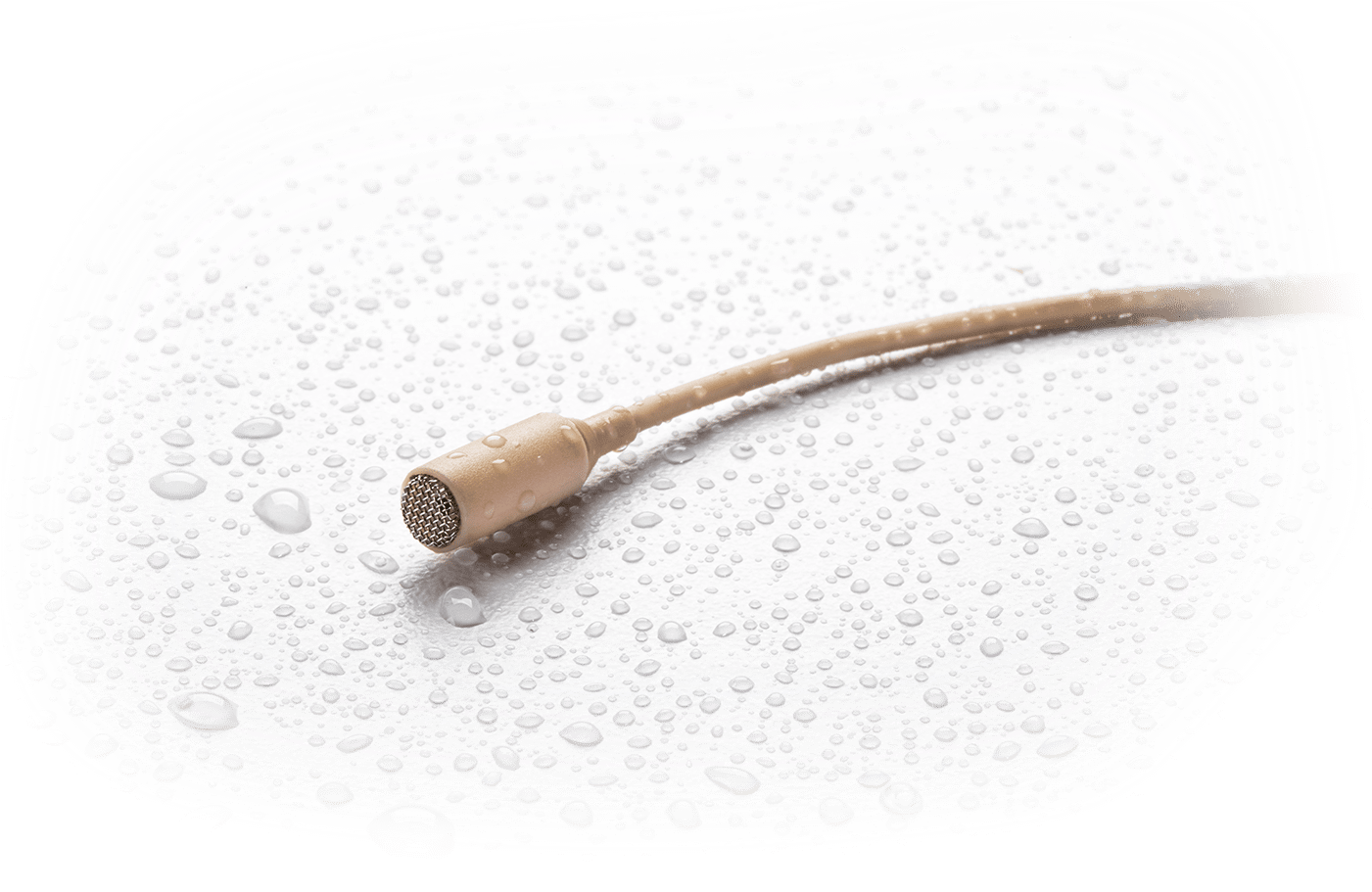 Waterproof Lavalier Shown With Wsc Windscreen Cap - Waterproof Microphone (1400x933), Png Download