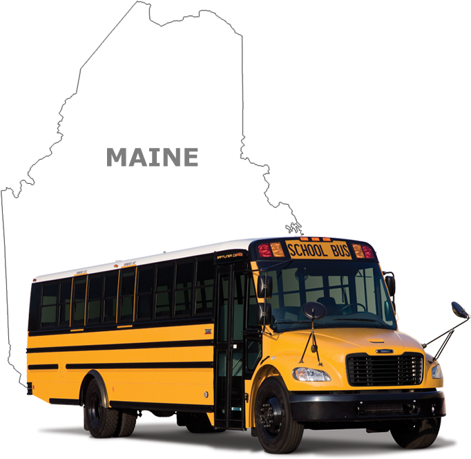Maine Travel By Bus Images Buses For Sale In Maine - Saf T Liner C2 (767x678), Png Download