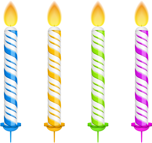 Birthday Candles Clipart Transparent Background - Candle (640x480), Png Download