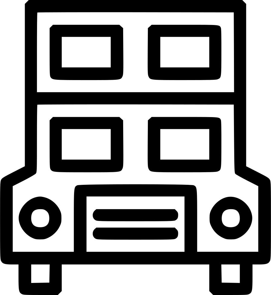 Double Decker Bus Travel Public Comments - Icon (900x980), Png Download