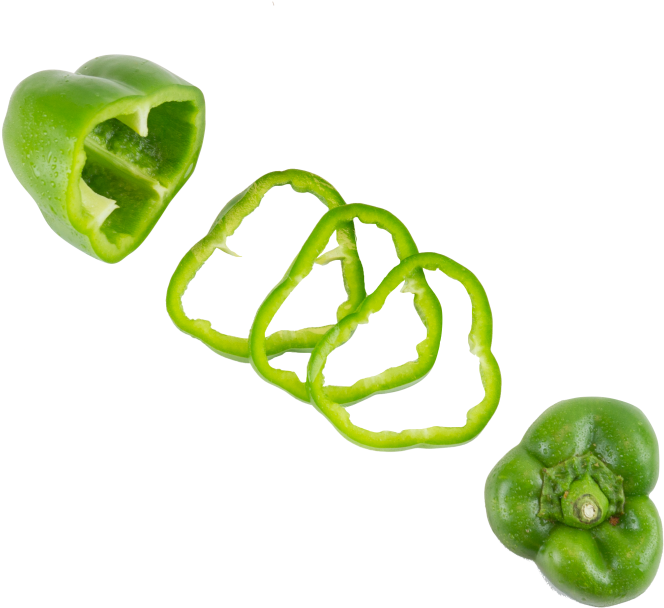 Green Pepper - Green Bell Pepper (866x650), Png Download