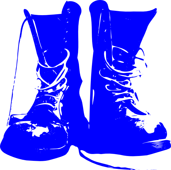 Boots Clipart Chappal - Military Boots Clip Art (600x595), Png Download