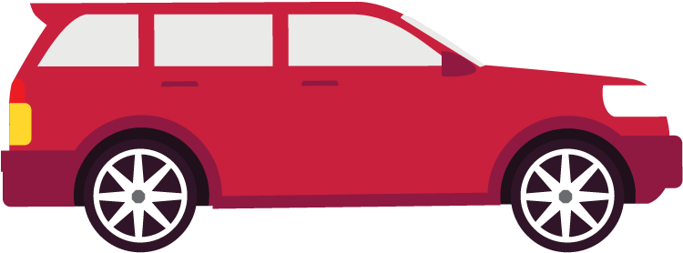 Big Cars - Mini Van Clip Art (822x382), Png Download