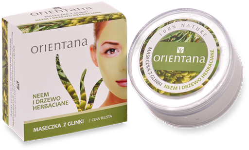 Clay Face Mask Neem & Tea Tree - Facial (567x600), Png Download