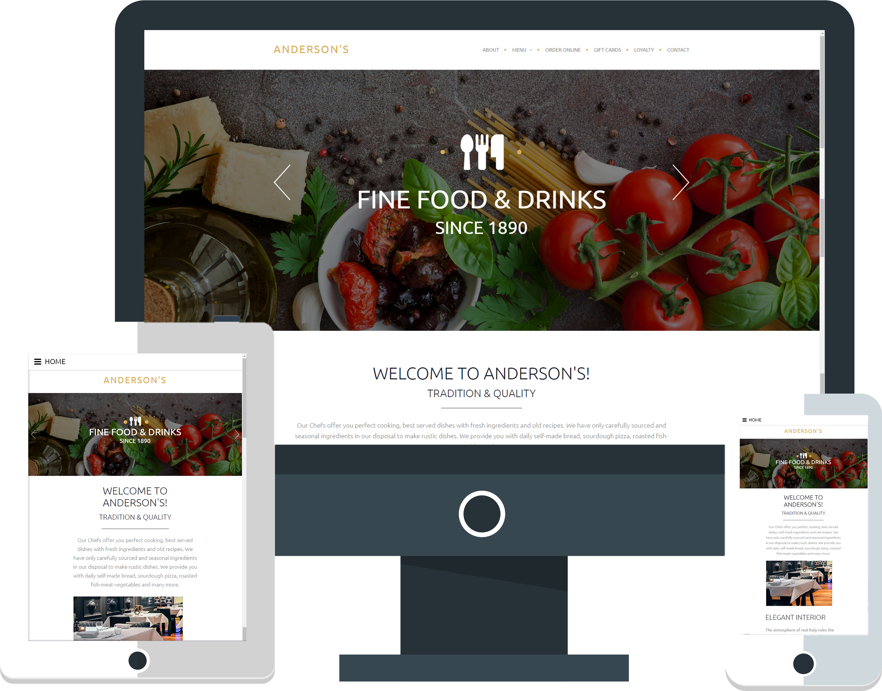 Gift Card - Food (3346x2506), Png Download