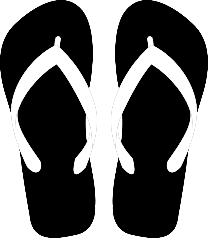 Free Flipflops 23 - Flip Flop Clipart (698x800), Png Download