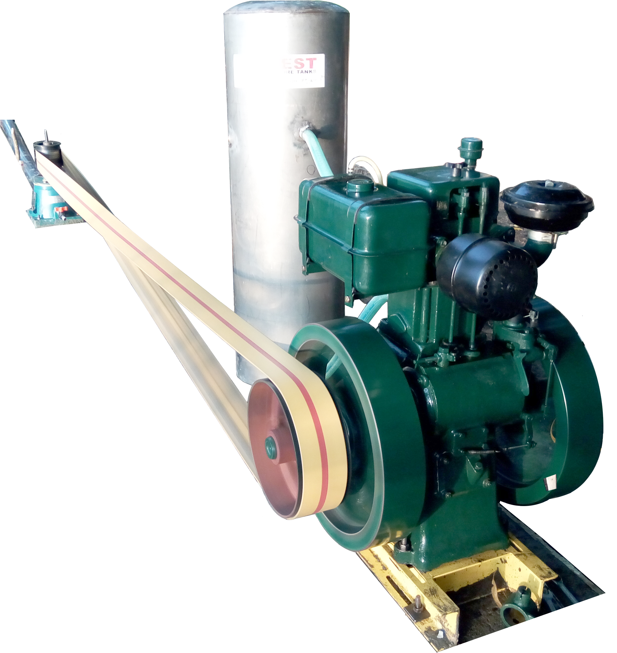 Vertical Turbine Pump - Slow Speed Vertical Turbine (2332x2295), Png Download