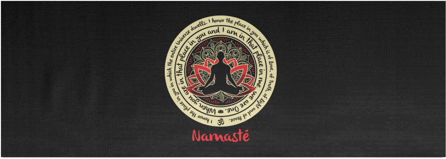 Namaste With Buddha Zen Meditation Mandala Statement - Emblem (1024x1024), Png Download