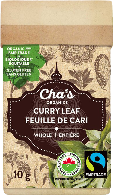Cha's Organics Curry Leaf, Whole - Spice (1024x1024), Png Download