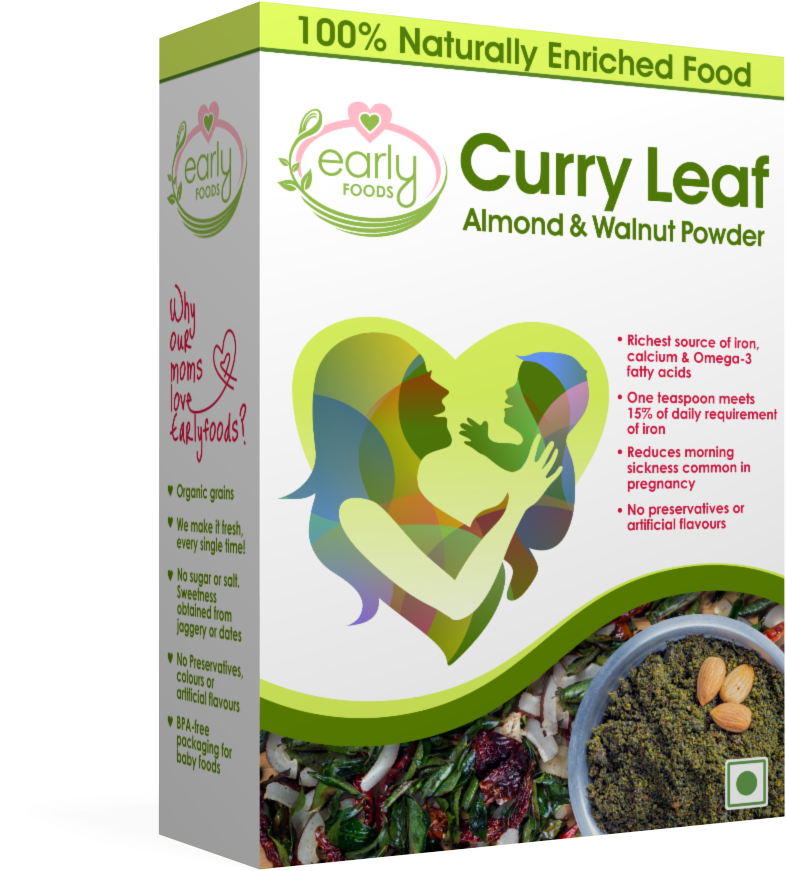 Early Foods Prenatal Nutrition Curry Leaf, Almond & - Garden (1000x1000), Png Download