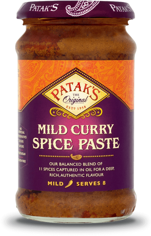 Mild Curry Spice Paste - Pataks Curry Paste (541x821), Png Download
