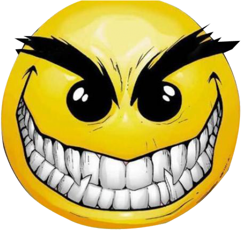 Wordpress Logo Clipart Smiley Face - Evil Smiley Face (640x480), Png Download