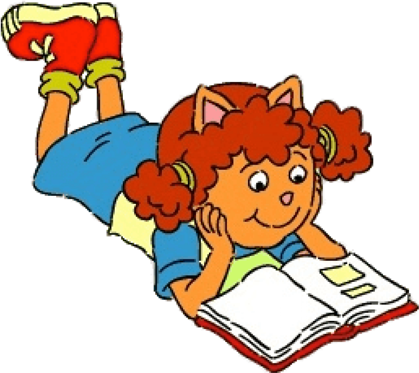 Free Png Download Arthur Character Sue Ellen Reading - Sue Ellen From Arthur (850x753), Png Download