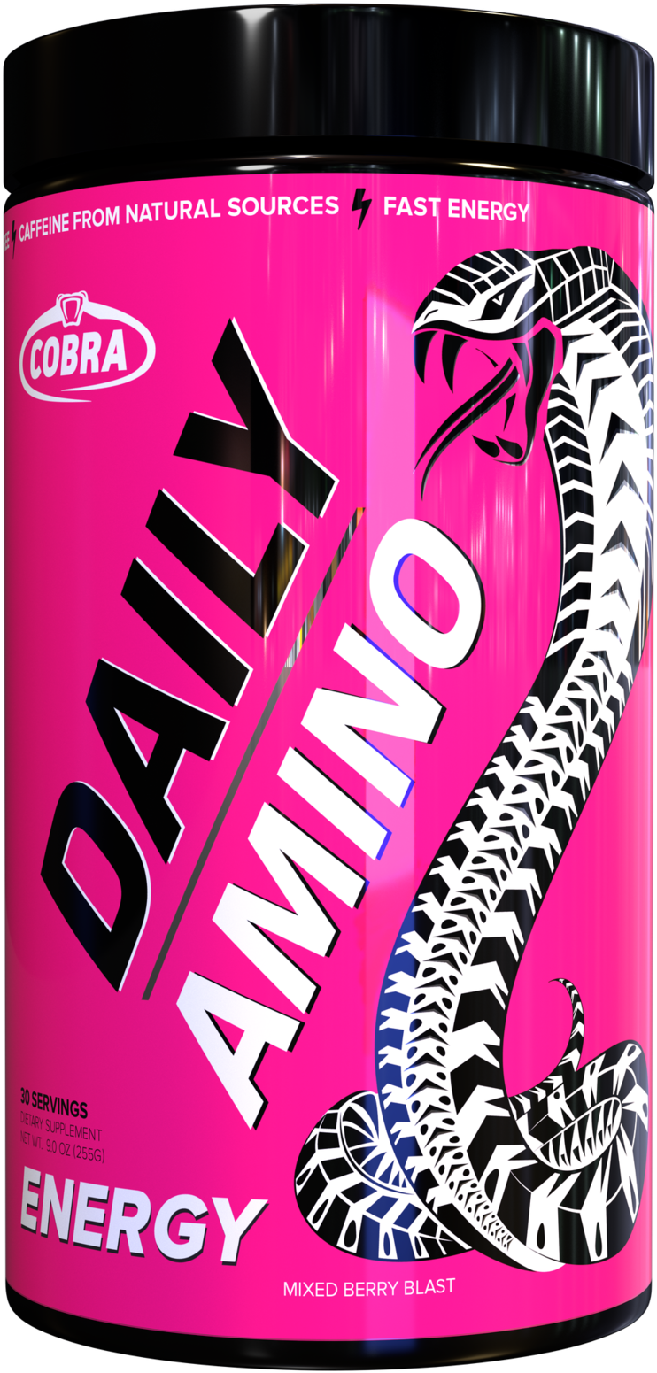 Cobra Daily Amino 30 Serve 255g Mixed Berry Blast Amino - Cobra Labs Amino (791x1600), Png Download