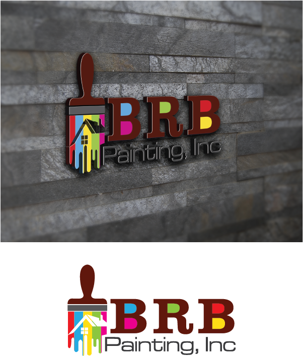 Graphic Design By Harrygfx For Brb Painting, Inc - Oxid Eshop (602x707), Png Download