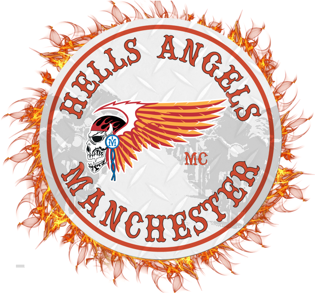 Hells Angels Death Head Manchester (650x600), Png Download
