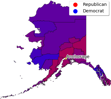 Alaska Voters Will Have A Lot To Say This November - Alaska Map (864x432), Png Download