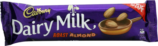 Cadbury Dairy Milk Roasted Almond 40g Local - Chocolate (550x684), Png Download