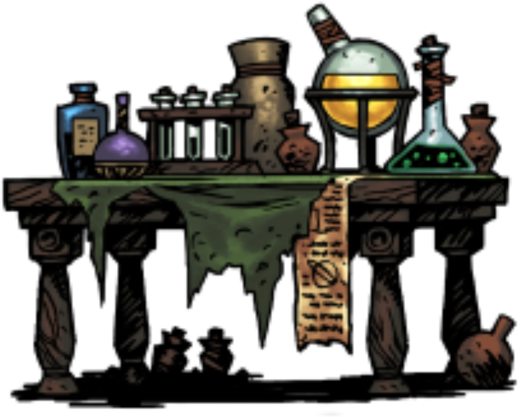 Darkest Dungeon Alchemy Table (1022x819), Png Download
