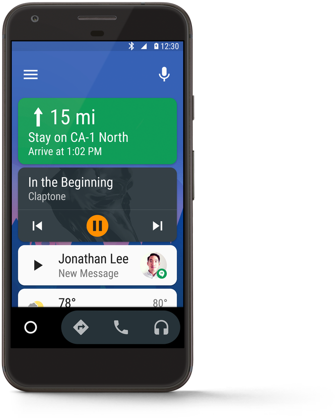 Google Android Auto - Android Auto Logo (1000x1011), Png Download