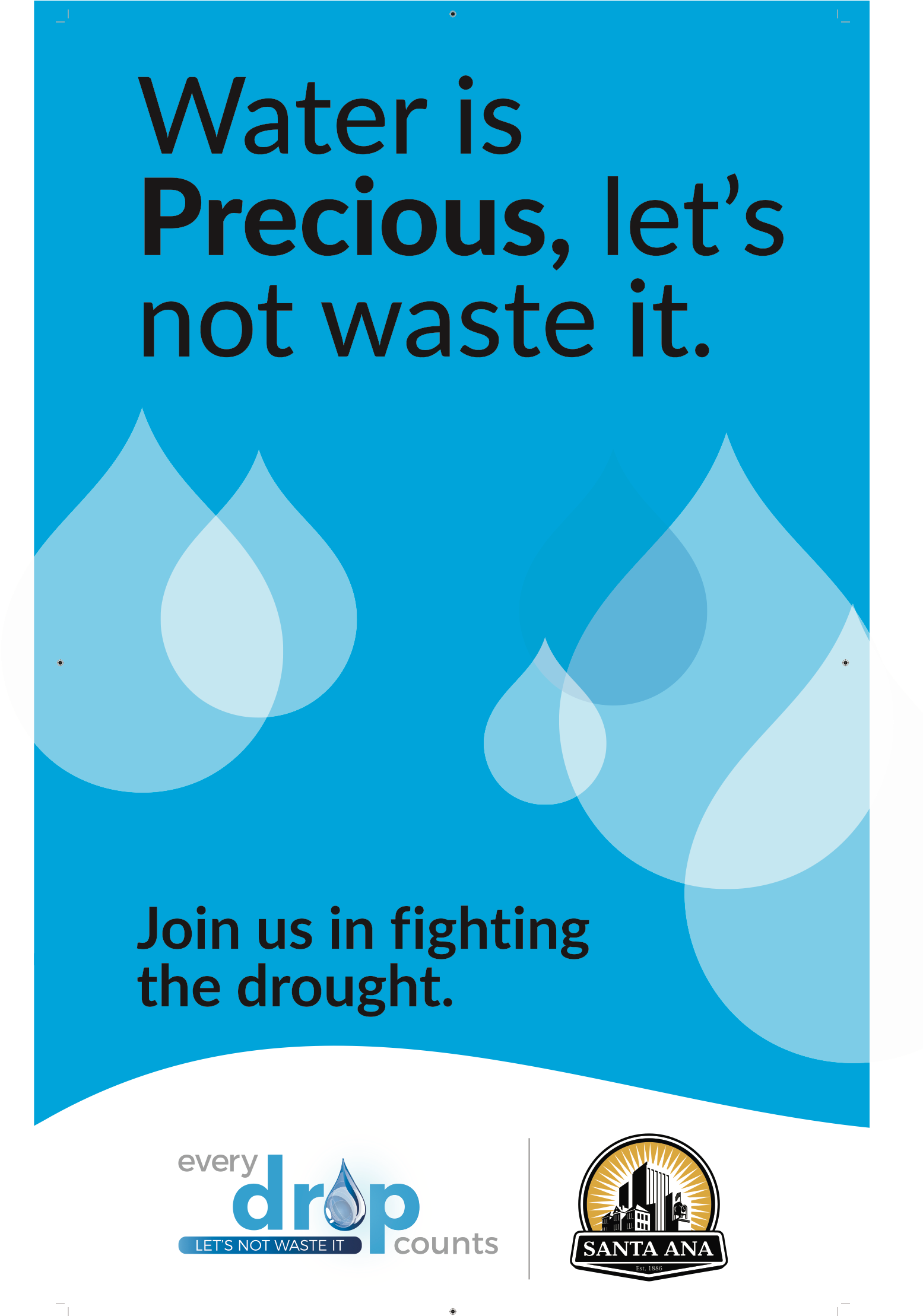 2015 Water Conservation Goal - Santa Ana (1584x2448), Png Download