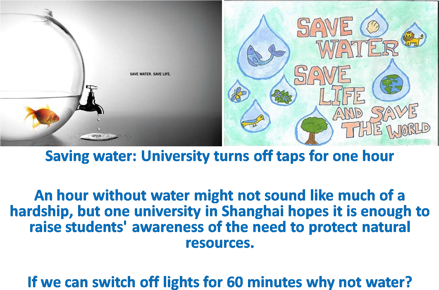 At Least We Can Create A Job And Discipline People - Save Water Save Life (1519x1127), Png Download