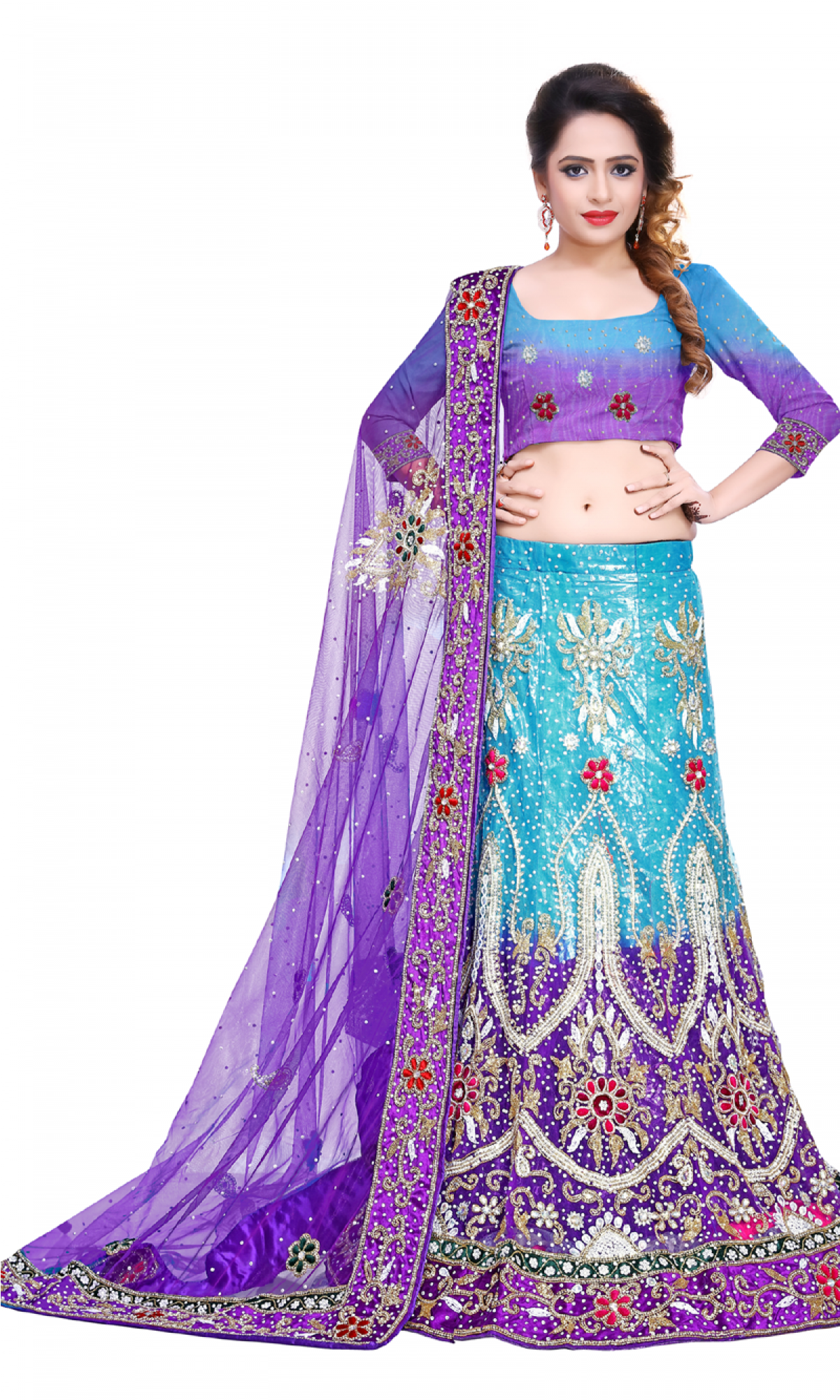 Lehenga Choli Image Png (1572x2000), Png Download