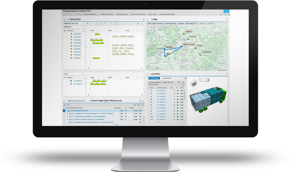 Track And Monitor Your Freight Orders And Make Decisions - Computer Monitor (1000x613), Png Download