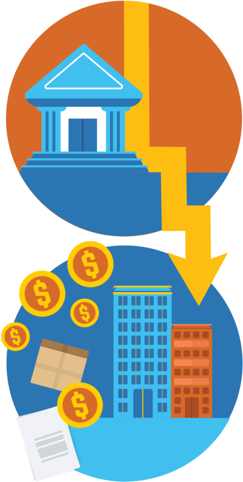 Bank Clipart Business Loan (652x1024), Png Download