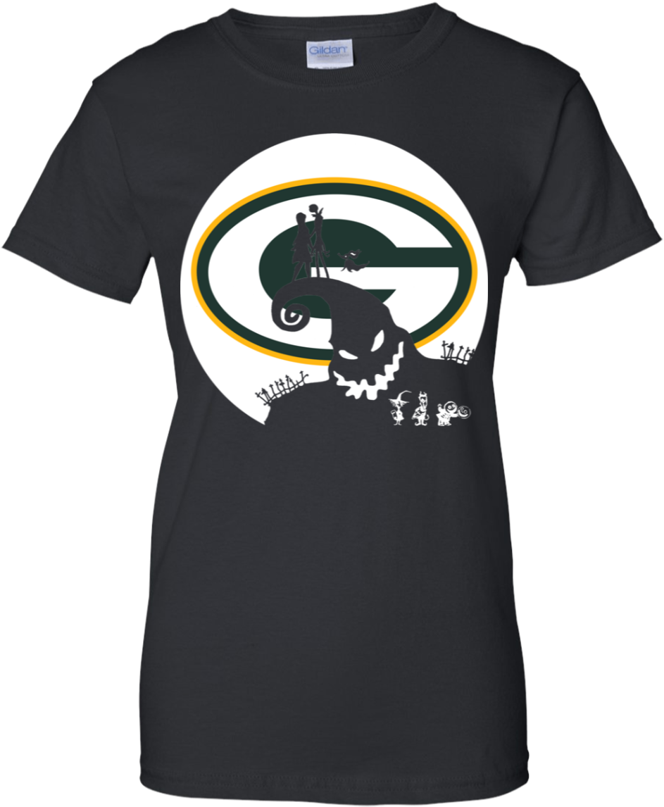Jack Skellington And Sally Green Bay Packers Halloween (1155x1155), Png Download