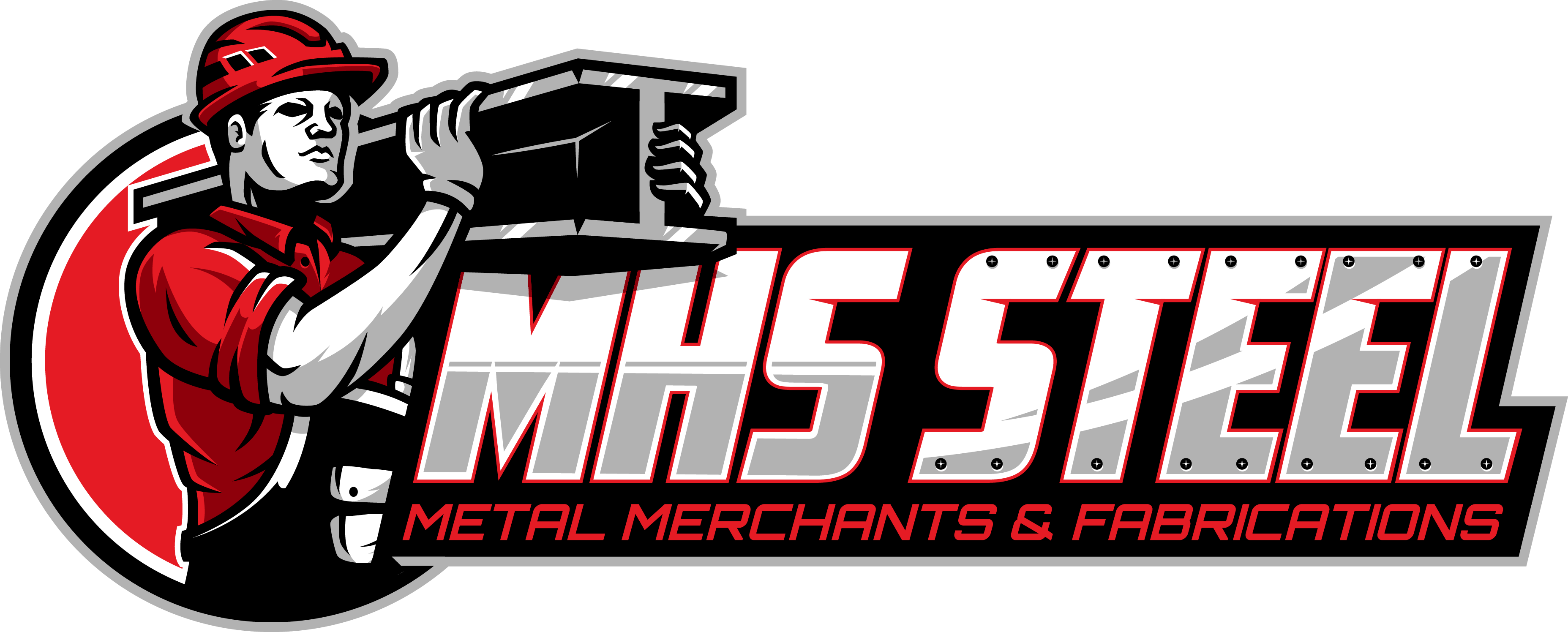 Metal Merchants & Fabrication - Screw (3711x1496), Png Download