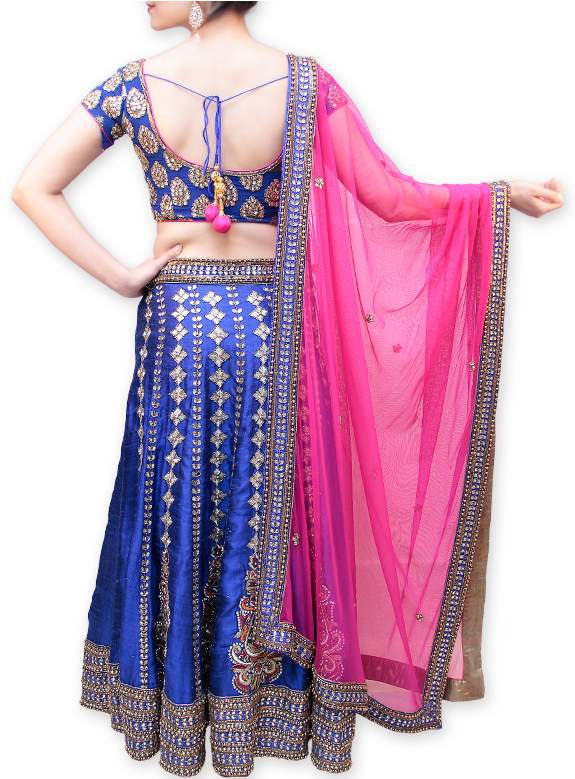 Hot Bridal Lehenga Sahil Exclusive - Velvet (600x778), Png Download