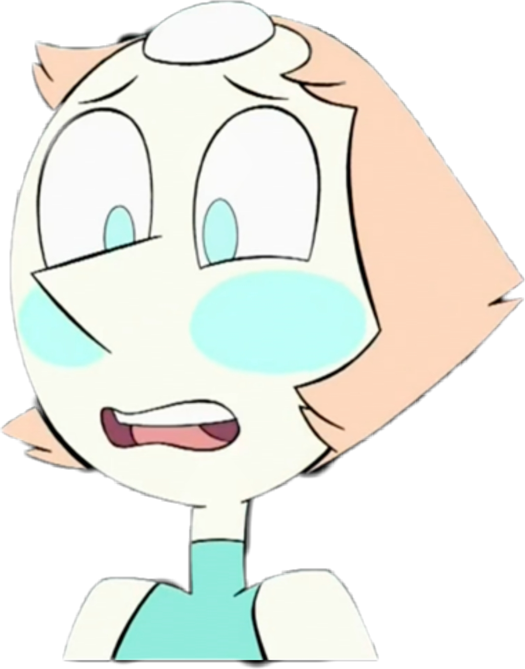 Stevenuniverse Sticker - Pearl Steven Universe Blush (1024x1305), Png Download