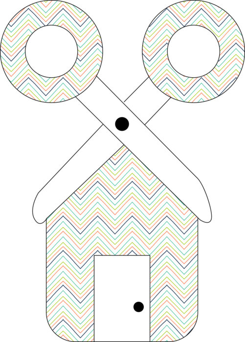 Multi-color Chevron Fairy Tale Pattern Htv - Circle (501x700), Png Download