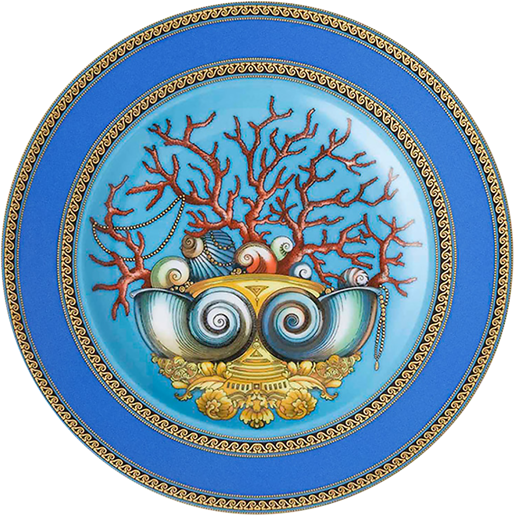 Trésor De La Mer Plate 18 Cm - Versace Rosenthal Mere Plate (1425x2000), Png Download