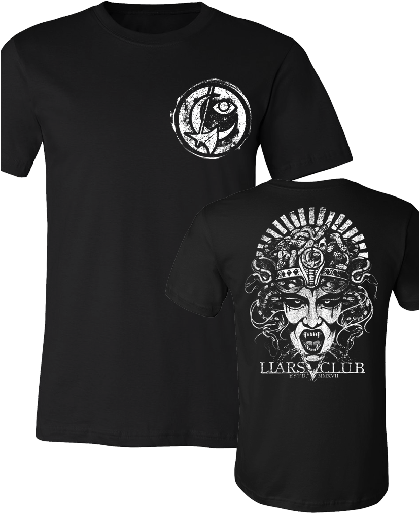 Liars Club "medusa" Tee - Active Shirt (825x1024), Png Download